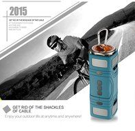 Midas-Link Wireless Bluetooth Thunder Outdoor Waterproof Dustproof Drop-proof LED Light Speaker (Navy) N3