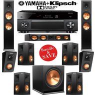 Klipsch RP-280FA 7.1.2 Reference Premiere Dolby Atmos Home Theater System with Yamaha AVENTAGE RX-A3060BL 11.2...