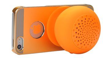 Mini Portable Bluetooth Speaker - Great Sound, Water Resistant with Built-in Microphone &ndash; Orange N5