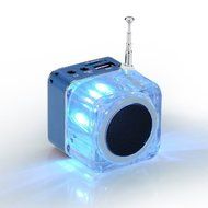 KLAREN Mini Digital Portable Music MP3/4 Player Micro SD/TF USB Disk Speaker FM Radio (Rose) N11