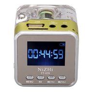 KLAREN Mini Digital Portable Music MP3/4 Player Micro SD/TF USB Disk Speaker FM Radio (Rose) N14