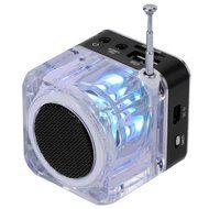 KLAREN Mini Digital Portable Music MP3/4 Player Micro SD/TF USB Disk Speaker FM Radio (Rose) N20