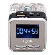KLAREN Mini Digital Portable Music MP3/4 Player Micro SD/TF USB Disk Speaker FM Radio (Rose) N21