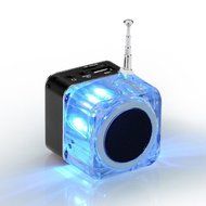 KLAREN Mini Digital Portable Music MP3/4 Player Micro SD/TF USB Disk Speaker FM Radio (Rose) N22