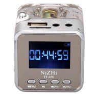 KLAREN Mini Digital Portable Music MP3/4 Player Micro SD/TF USB Disk Speaker FM Radio (Rose) N25