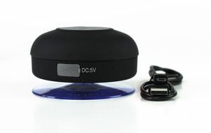 Leegoal(TM) Waterproof Wireless Bluetooth Mini Speaker with Suction Cup for Bathroom(Black) N4