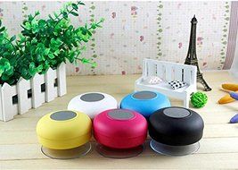 Water Resistant Wireless Bluetooth 3.0 Green Speaker with Built-In Mic, Volume Control, Handsfree Suction Cup,... N7