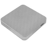 Skinomi TechSkin - Pivos XIOS DS Media Player - Carbon Fiber Silver Full Body Skin Protector / Front &amp; Back Premium... N2