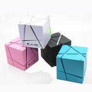 Bluetooth Speaker, Hi-tec Led Light Cube Portable Bluetooth Speaker with Fm Radio 30, Build-in Microphone, Work... N12