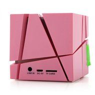 Bluetooth Speaker, Hi-tec Led Light Cube Portable Bluetooth Speaker with Fm Radio 30, Build-in Microphone, Work... N15