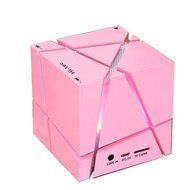 Bluetooth Speaker, Hi-tec Led Light Cube Portable Bluetooth Speaker with Fm Radio 30, Build-in Microphone, Work... N17