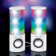 Supernova Bluetooth Wireless Dancing LED Speaker - Multi-Color Light Show - White (MI-SPB23-199) N5
