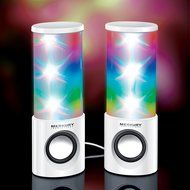 Supernova Bluetooth Wireless Dancing LED Speaker - Multi-Color Light Show - White (MI-SPB23-199) N6