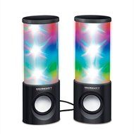 Supernova Bluetooth Wireless Dancing LED Speaker - Multi-Color Light Show - White (MI-SPB23-199) N7