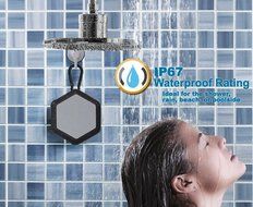 Bluetooth Speakers, HugeTree Protable Wireless Bluetooth 4.0 Best Outdoor Shower Speaker with IP67 Waterproof... N6