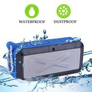 (2016 New Version) Nunet Solar/Battery Powered 2x3W Bluetooth Speaker IPX4 Splashproof Portable Wireless MP3 Player...