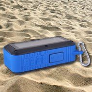 (2016 New Version) Nunet Solar/Battery Powered 2x3W Bluetooth Speaker IPX4 Splashproof Portable Wireless MP3 Player... N6