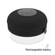[KAMII] Waterproof Bluetooth Portable Audio System Bluetooth Wireless Waterproof Speaker with Built-in Mic (Black) N4