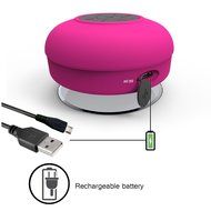 [KAMII] Waterproof Bluetooth Portable Audio System Bluetooth Wireless Waterproof Speaker with Built-in Mic (Black) N7
