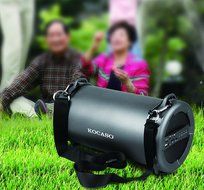 Kocaso Portable Bluetooth 2.1 Speaker with Carrying Strap (Cylinder Shaped, Wireless, AUX In, MicroSD, USB) N4