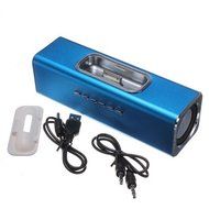 Mini Size 5*5*5cm TF card, FM radio Speaker Portable Speaker-Different Color Available, Silver