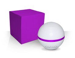 Electro BT Bluetooth Light Up LED Portable Rechargeable Speaker with Pulse Lighting 10 Mode Technology (Purple)