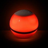 Electro BT Bluetooth Light Up LED Portable Rechargeable Speaker with Pulse Lighting 10 Mode Technology (Purple) N3