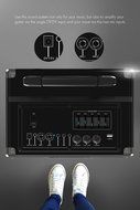 Sharper Image Bluetooth Wireless Streaming Tailgate Speaker with Equalizer (Black) N3