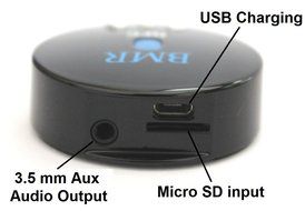 BMR Bluetooth A2DP Wireless Portable Transmitter (Connect to 3.5mm Audio Devices, Pair with Bluetooth Receiver... N12
