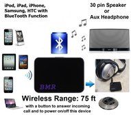 BMR Bluetooth A2DP Wireless Portable Transmitter (Connect to 3.5mm Audio Devices, Pair with Bluetooth Receiver... N13