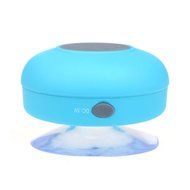 ZPS Wireless Mini Waterproof Bluetooth Suction Shower Car Handsfree Mic Speaker (Blue) (As shown) N2