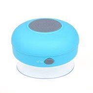 ZPS Wireless Mini Waterproof Bluetooth Suction Shower Car Handsfree Mic Speaker (Blue) (As shown) N4