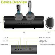Bluetooth Speakers Zealot S2 Dual Drivers 2xPassive Subwoofer Portable Wireless Speaker Multi-function Micro SD... N7