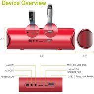 Bluetooth Speakers Zealot S2 Dual Drivers 2xPassive Subwoofer Portable Wireless Speaker Multi-function Micro SD... N12