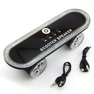 ER CHEN(TM) Scooter Bluetooth 3.0 Wireless Speaker with Led Light,Skateboard Stereo Speakers Portable MP3 Player... N13
