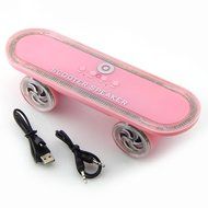 ER CHEN(TM) Scooter Bluetooth 3.0 Wireless Speaker with Led Light,Skateboard Stereo Speakers Portable MP3 Player... N17