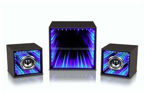 3PC INFINITY LIGHT BLUETOOTH SPEAKER WITH SUBWOOFER