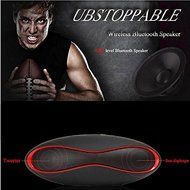 YOUNGFLY Portable Fashionable Wireless Bluetooth Super Bass Rugby Speaker Mic For Samsung iPhone iPad,Black N5