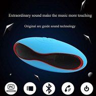YOUNGFLY Portable Fashionable Wireless Bluetooth Super Bass Rugby Speaker Mic For Samsung iPhone iPad,Black N13