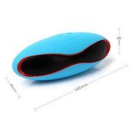 YOUNGFLY Portable Fashionable Wireless Bluetooth Super Bass Rugby Speaker Mic For Samsung iPhone iPad,Black N14