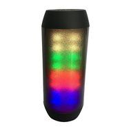 Music Speaker Bluetooth Wireless LED Flash Light Portable Stereo Sound Player JHW-V518, Black