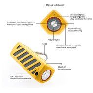 Hapyia Wireless Bluetooth Speaker - Yellow N5