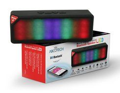 Led Bluetooth Speaker By Abco Tech - Multicolor Flashing Led Lights Speaker with Premium Sound Quality - Fm Radio...