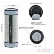 GGSDY Portable Wireless Bluetooth Speaker, 360 degree and 3D Stereo Surround Sound, Up to 18 Hours Playback Time... N21
