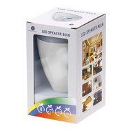 RoryTory Bluetooth Remote Controlled Music Speaker and LED House Party Color Changing Light Combo - White N6