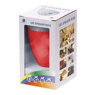 RoryTory Bluetooth Remote Controlled Music Speaker and LED House Party Color Changing Light Combo - White N10