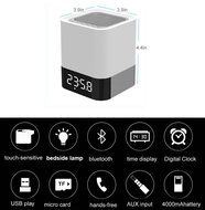 Light Bluetooth Speaker ,Musky DY28 Wireless Portable Speaker With Touch Sensor LED Lamp Music Player,Alarm Clock... N7