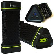 Fenix Water-Resistant Dustproof and Shockproof Black and Neon Green Triangle Shaped Portable Rugged Wireless Bluetooth... N4