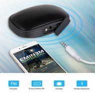 Atill Portable Wireless Bluetooth Speaker for iPhone, iPad, Samsung (Outdoor, Waterproof) - Black N4