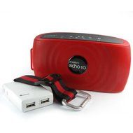 Xwave Echo 6W or 10W Hi-Fi Portable Wireless Bluetooth Speaker with Built-In Microphone, Blue N4